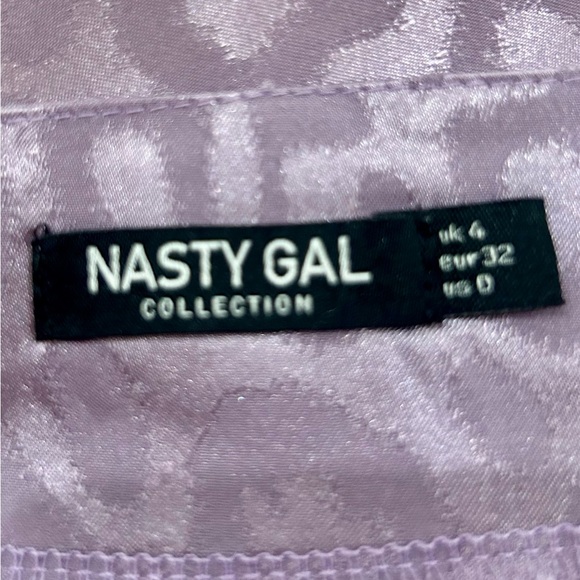 Nasty Gal Cat Fight Satin Purple Leopard Print Sleeveless Camisole - Picture 5 of 8